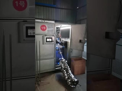 linea di produzione di anelli in acciaio con coperchio di vetro