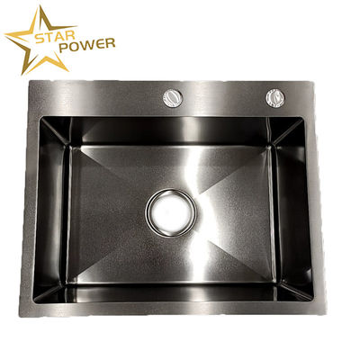Prezzo buono 304 acciaio inossidabile per lavanderia vasca a mano grande vasca singola spessa prevenzione della ruggine lavandino di cucina integrato in linea