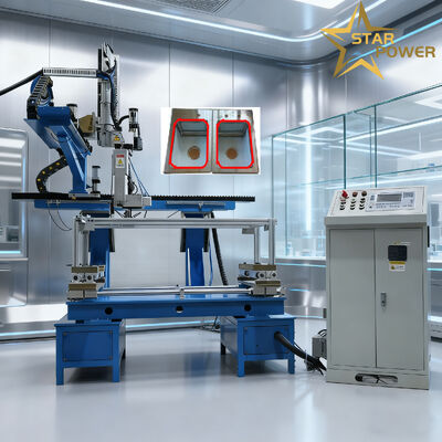 Prezzo buono Macchina di saldatura a quattro lati senza cuciture per lamiere in acciaio inossidabile con posizionamento automatico e controllo CNC in linea