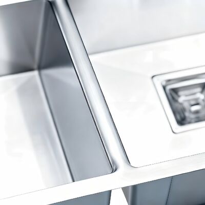 Prezzo buono STAR POWER Premium 304 in acciaio inossidabile Doppia vasca con rubinetto estraibile per un flusso di lavoro efficiente in cucina in linea