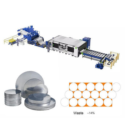 Linea di perforazione automatica del piatto dello strato della bobina di acciaio inossidabile di zigzag cerchio che soppressione alimentatore automatico