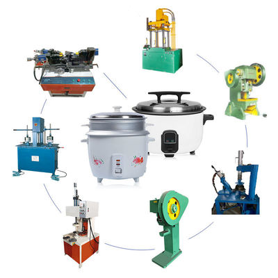 qualità Pentola a pressione industriale che rende macchina idraulica per la fabbricazione di plastica del fornello di riso del tamburo fabbrica
