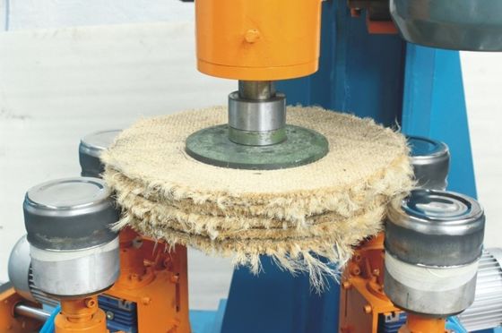Semi-automatico in acciaio inossidabile macchina di vetratura di pentola utensili superficie di tamponaggio macchina per lato Pan