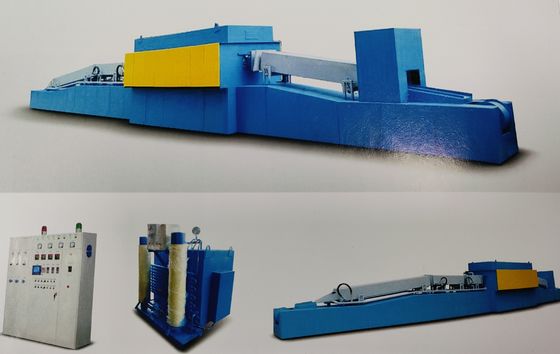 Forno di ricottura luminoso continuo per materiali metallici con dispositivo di protezione dell'atmosfera