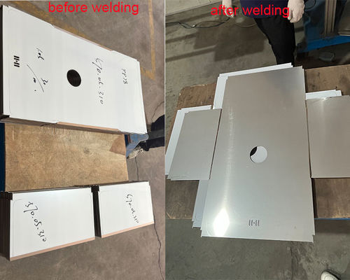 Macchina di saldatura a cucitura retta di alta qualità per pannelli di metallo robusto in acciaio inossidabile per diversi gradi di materiale