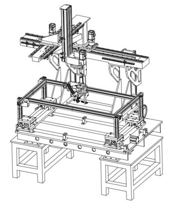 Potente macchina speciale per saldatura a bordo interno CNC multiasse per compiti di saldatura complessi