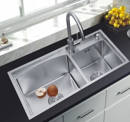 Smart Black Nano Whale Waterfall Single-Slot Honeycomb Wash Basin Lavabo doppio vaschino lavandino cucina macchina vasche grandi