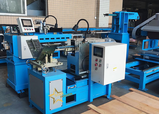 La macchina di rettifica orizzontale CNC automatica è progettata per le cuciture verticali interne e per la rettifica fine e liscia degli angoli arrotondati