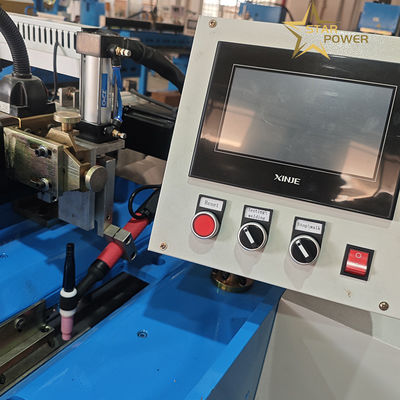 Materiale di giunzione macchina di saldatura a cucitura retta qualità di lavoro efficiente