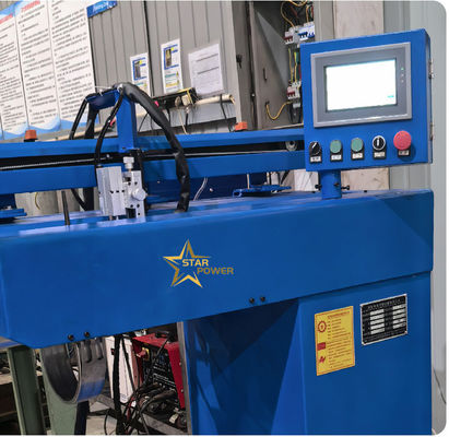 Materiale di giunzione macchina di saldatura a cucitura retta qualità di lavoro efficiente