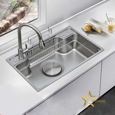 304 Acciaio inossidabile lavandino da cucina a mano dimensioni personalizzabili forma e funzione per lo spazio della cucina