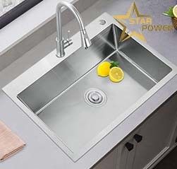 304 Lavabo a mano di cucina Lavabo singolo grande per uso commerciale