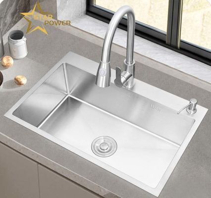 Prezzo buono Apparecchio da cucina a mano con lavandino in acciaio inossidabile liscio e resistente in linea