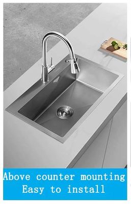 Lavabo a mano levigato Lavabo da cucina in acciaio inossidabile
