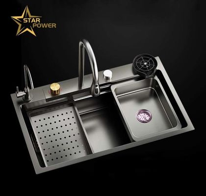 Lavello da cucina in acciaio inossidabile 304 resistente alla corrosione Lavello fatto a mano