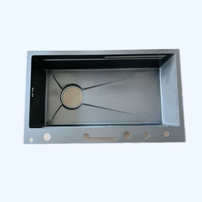 Stile Grigio Tono Grigio Partiglia-Disegnato lavatorio di cucina Partiglia per il controllo dell'acqua, aspetto grigio si adatta cucina moderna