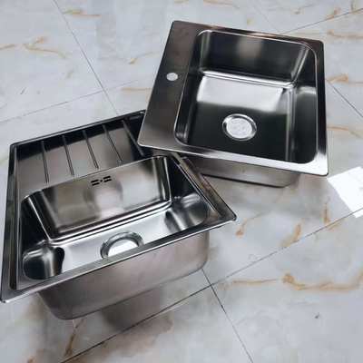304 Acciaio inossidabile Single Bowl Cucina Lavabo Sotto monte Superiore Monte