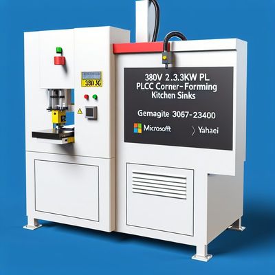 380V 2.3KW PLC Corner Press Machine per lavandini da cucina