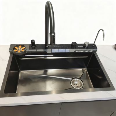 Lavello da cucina multifunzionale in acciaio inossidabile ad alte prestazioni con dimensioni personalizzabili