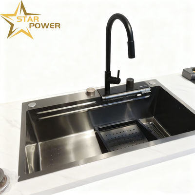 Prezzo buono Cucine in acciaio inossidabile di qualità alimentare 304/316 con vasca profonda di 25-30 cm e rivestimento PVD a prova di impronte digitali in linea