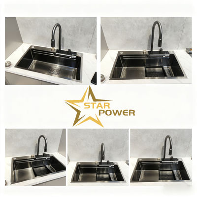 Prezzo buono PVD di qualità personalizzata, lavandino da cucina in acciaio inossidabile in acciaio inox 304/316 in linea