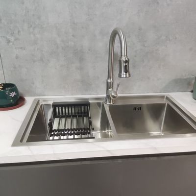 Prezzo buono Lavello Nano Rivestimento a Nido d'Ape Fatto a Mano Antigraffio Facile da Pulire a Vasca Singola/Doppia in linea
