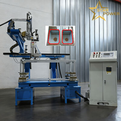 Macchina di saldatura per lavandino in acciaio inossidabile a controllo CNC con fissaggio pneumatico e tensione 220V per pannelli di lavandino fatti a mano