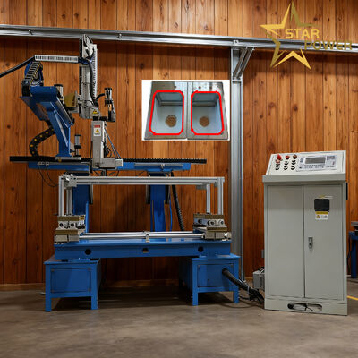 Saldatrice CNC ad alta efficienza a quattro lati piani con avvio con un clic e saldatura precisa per la formatura dei metalli