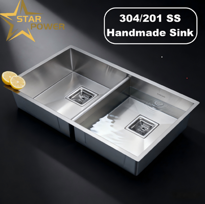 qualità Submount & Top Mount Compatibile Manifatto Gunmetal PVD Scafo da cucina in incisione resistente alle macchie con acciaio inossidabile di qualità alimentare 304/316 fabbrica