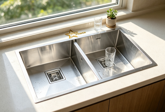 qualità Lavello da cucina in acciaio inox 304 per uso alimentare, principale e ausiliario, finitura oro, a incasso, 900 mm, vasca profonda 250 mm fabbrica