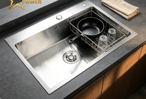 qualità Lavello da cucina in acciaio inossidabile SUS304 con vasca extra profonda da 10 pollici e finitura spazzolata, design sottotop fabbrica