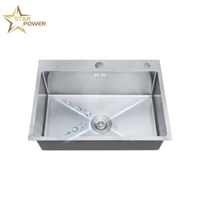 Prezzo buono Commercial 32 Inch Undermount Kitchen Sink SUS304 16 Gauge Single Bowl with Drainboard online